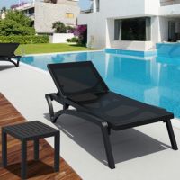 Pacific 3-pc Stacking Chaise Lounge Set Black - Black ISP0893S